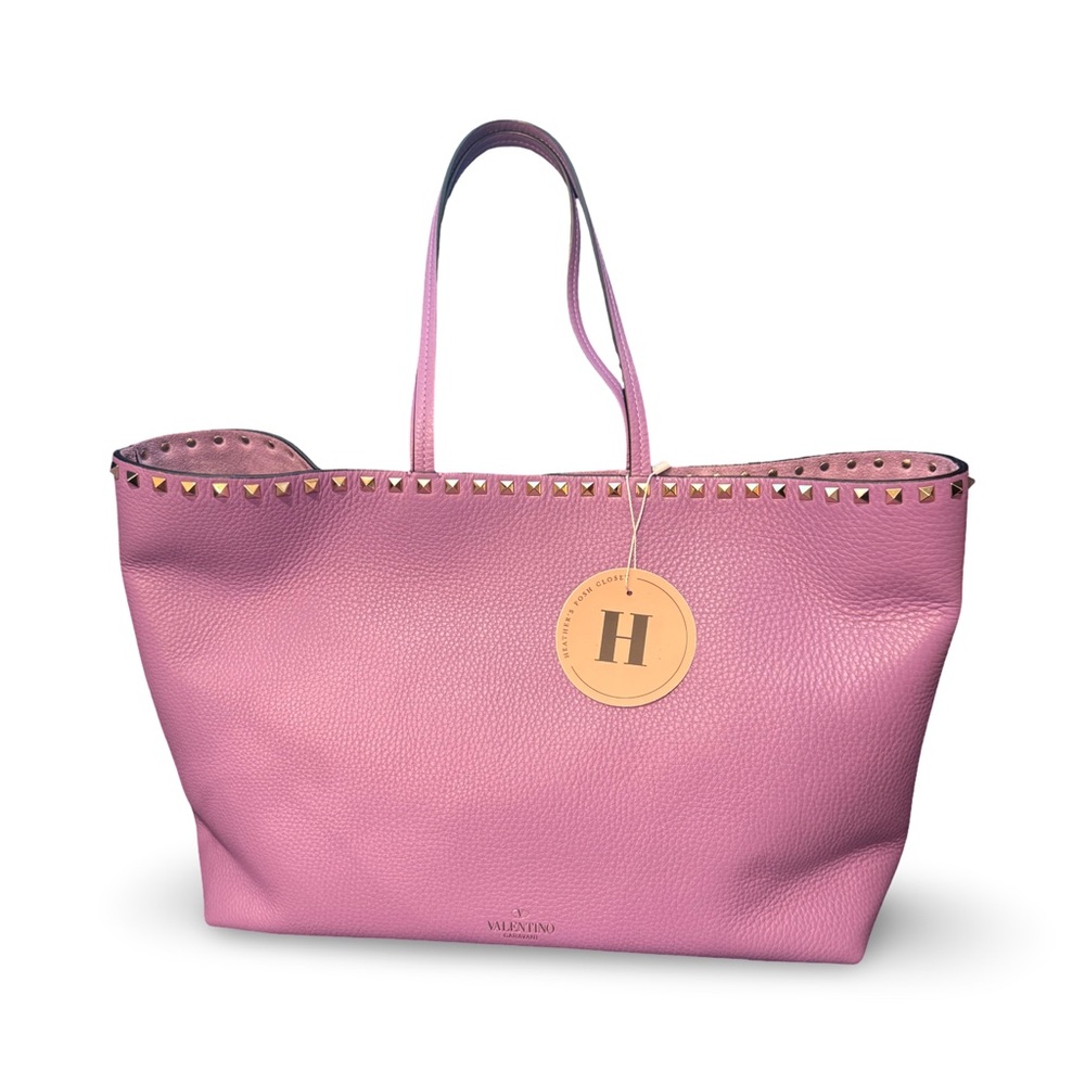 Valentino lilac purple studded tote bag in Excellent unworn condition!